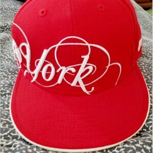 New Era Authentic New York Yankees Red Fitted Cap 59FIFTY Fitted Hat